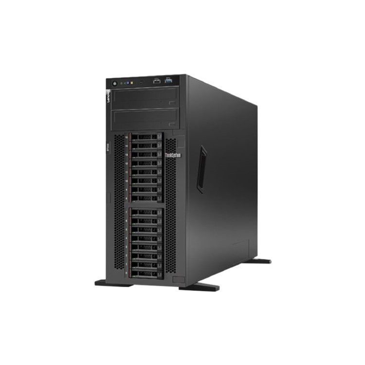 Lenovo ThinkSystem ST550 Intel Xeon Silver 4210R 2.4GHz 10c 1P 32GB 9350-8i 2.5 SFF 750W Gigabit Ethernet Tower Server