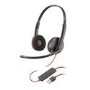 Poly Blackwire 3220 Double Sided On-ear USB Headset