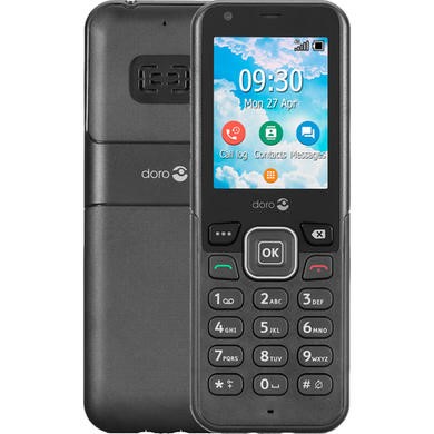 Refurbished Doro 7000H 4GB 4G SIM Free Mobile Phone - Black