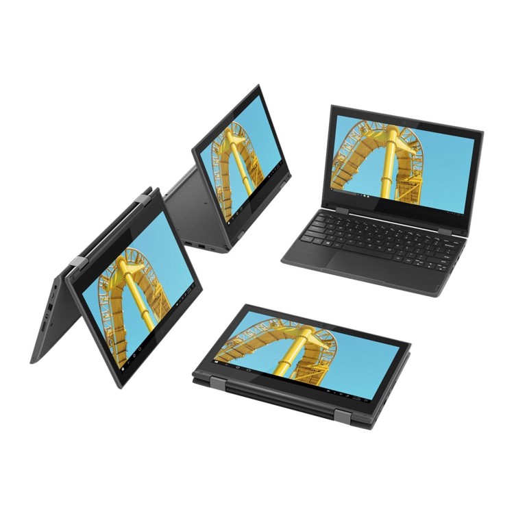 Lenovo 300e Intel Celeron N4100 4GB 64GB eMMC 11.6 Inch Touchscreen Windows 10 Pro 2-in-1 Laptop