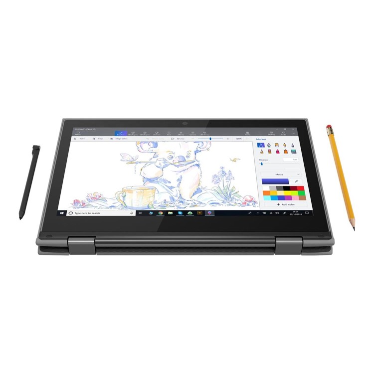 Lenovo 300e Intel Celeron N4100 4GB 64GB eMMC 11.6 Inch Touchscreen Windows 10 Pro 2-in-1 Laptop