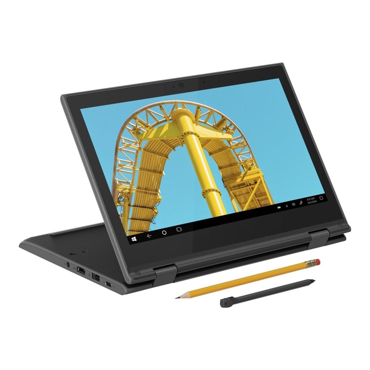 Lenovo 300e Intel Celeron N4100 4GB 64GB eMMC 11.6 Inch Touchscreen Windows 10 Pro 2-in-1 Laptop