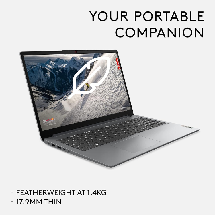 Lenovo IdeaPad 1 AMD Ryzen 5 8GB RAM 256GB SSD 15.6 Inch Windows 11 Home Laptop