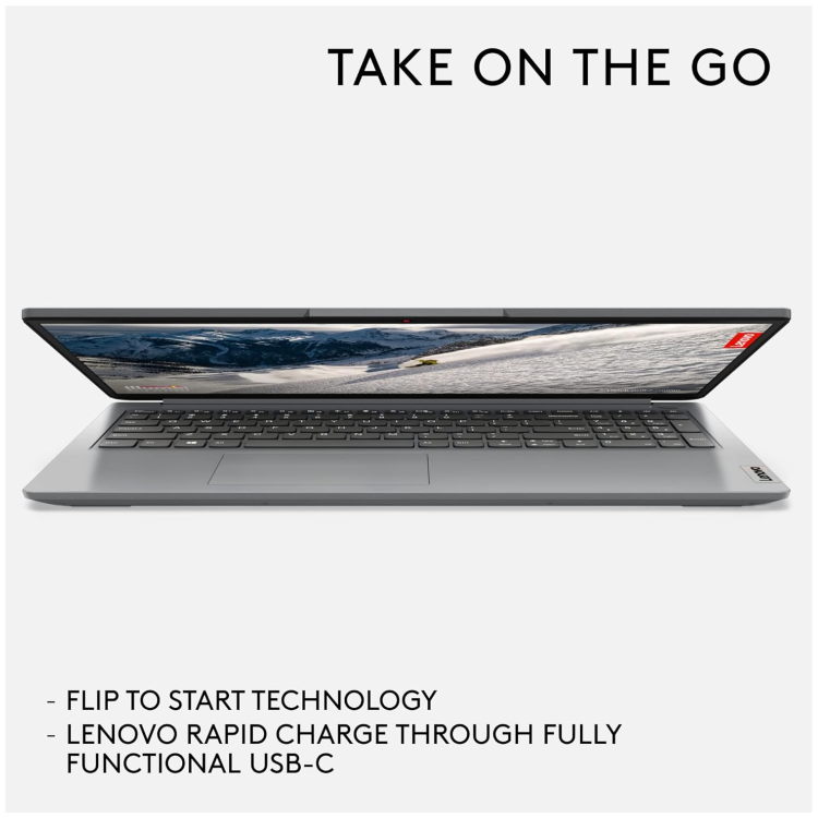 Lenovo IdeaPad 1 AMD Ryzen 5 8GB RAM 256GB SSD 15.6 Inch Windows 11 Home Laptop