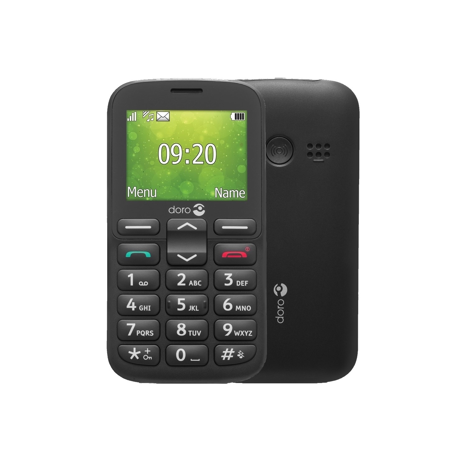 Doro 1380 Black 2.4 8MB 2G Dual SIM Unlocked & SIM Free Mobile Phone