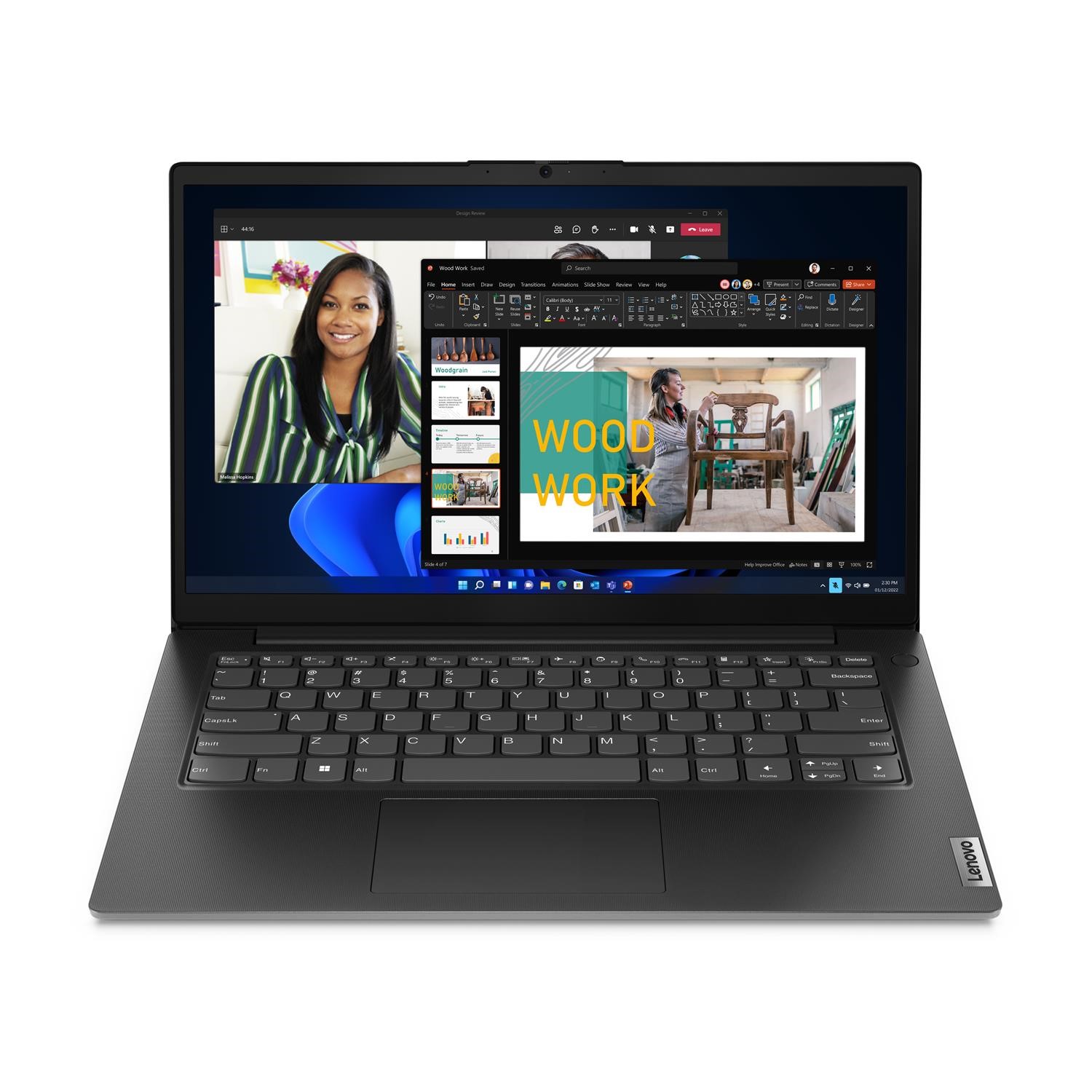 Lenovo V14 G4 AMD Ryzen 5 16GB RAM 512GB SSD 14 Inch Windows 11 Laptop Black, Laptops Direct - 83FG001AUK-16GB