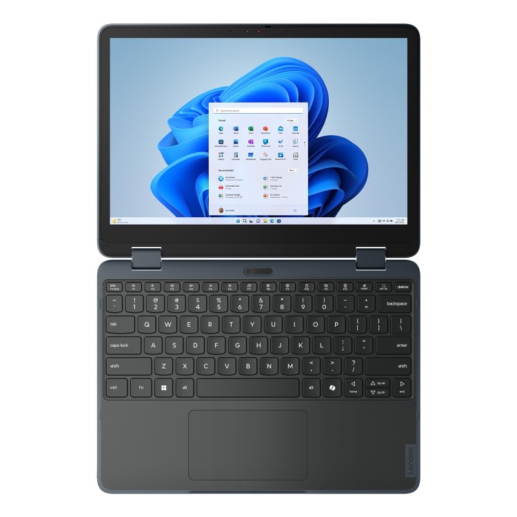 Lenovo 500w 2-in-1 Gen 5 83LH - Flip design - Intel N-series - N150 / up to 3.6 GHz - Win 11 Pro - Intel Graphics - 8 GB RAM - 128 GB SSD NVMe - 12.2" IPS touchscreen 1920 x 1200 -