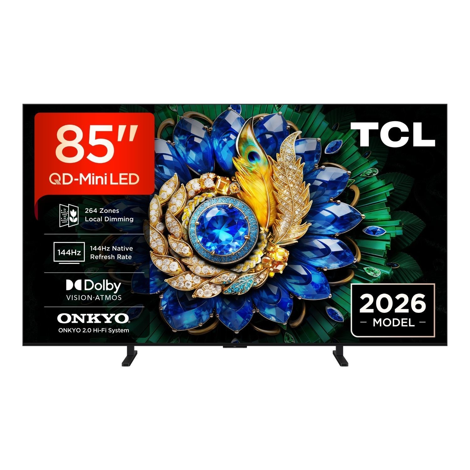 TCL 85A400M-UK 85 QD-Mini LED Google TV Ultra Large 85 Inch 4K Smart TV with Dolby Vision HDR & Cinematic Home Entertai