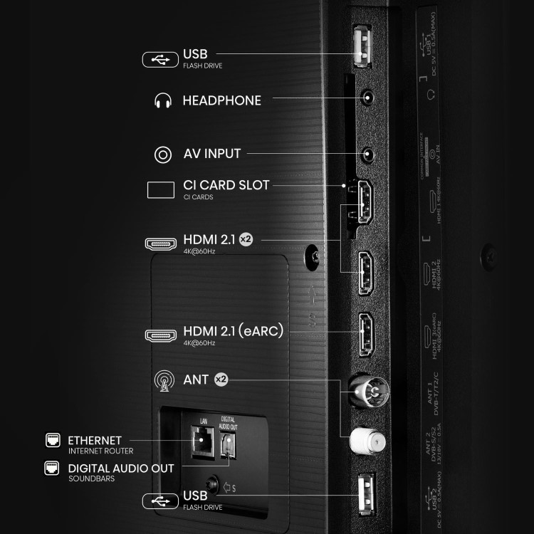 Hisense A6QTUK 85 inch Smart 4K Ultra HD TV