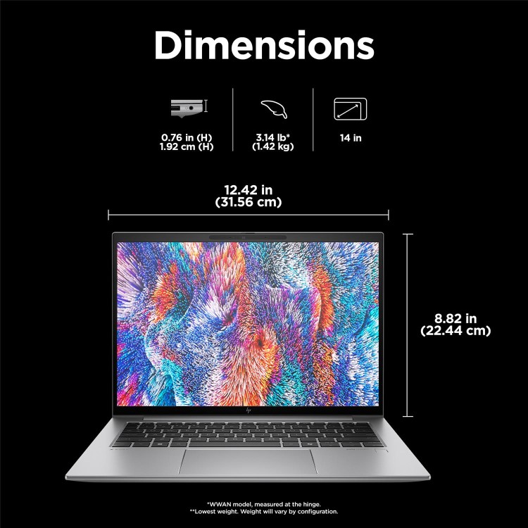 ZBook Firefly 14 inch G11 A Mobile Workstation PC, 14", Windows 11 Pro, AMD Ryzen™ 7, 16GB RAM, 512GB SSD, WUXGA