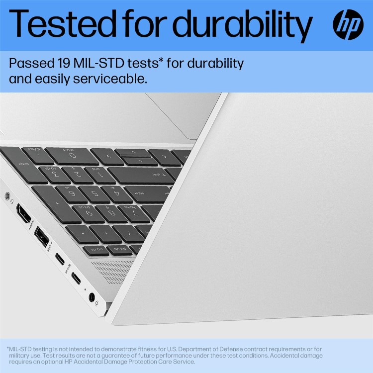 Hewlett Packard HP ProBook 450 G10 Notebook - Wolf Pro Security - 177-degree hinge design - Intel Core i5 - 1335U / up to 4.6 GHz - Win 11 Pro - Intel Iris Xe Graphics - 8 GB RAM - 256 GB SSD NVMe
