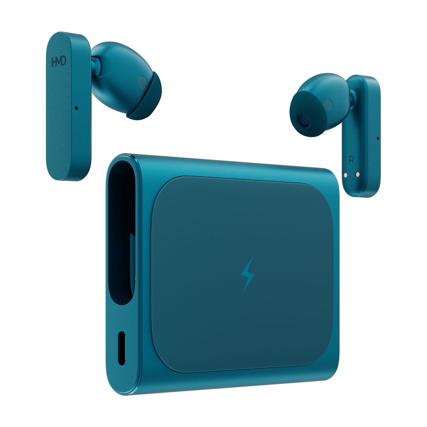 Hmd Amped Buds Wireless Earphones With Integrated Powerbank - Cyan, Laptops Direct - 8P00000305