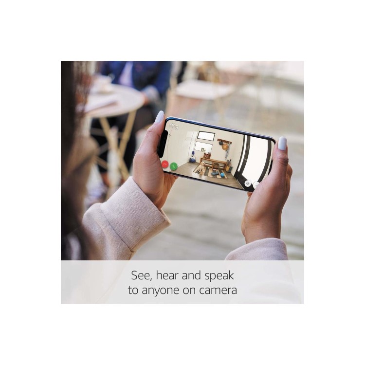 GRADE A1 - Ring Indoor Wired Camera Full 1080p HD - White