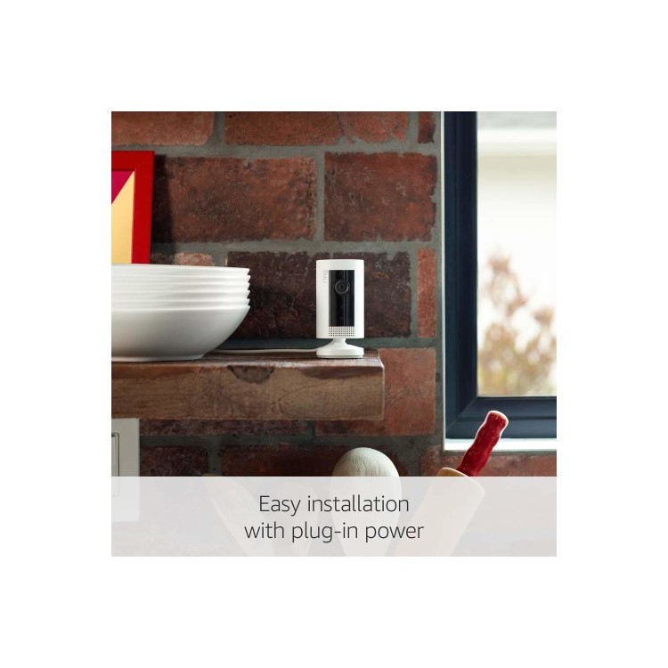 GRADE A1 - Ring Indoor Wired Camera Full 1080p HD - White