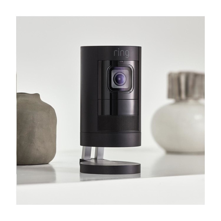 Ring Stick Up Cam 1080p HD Battery Powered - Black