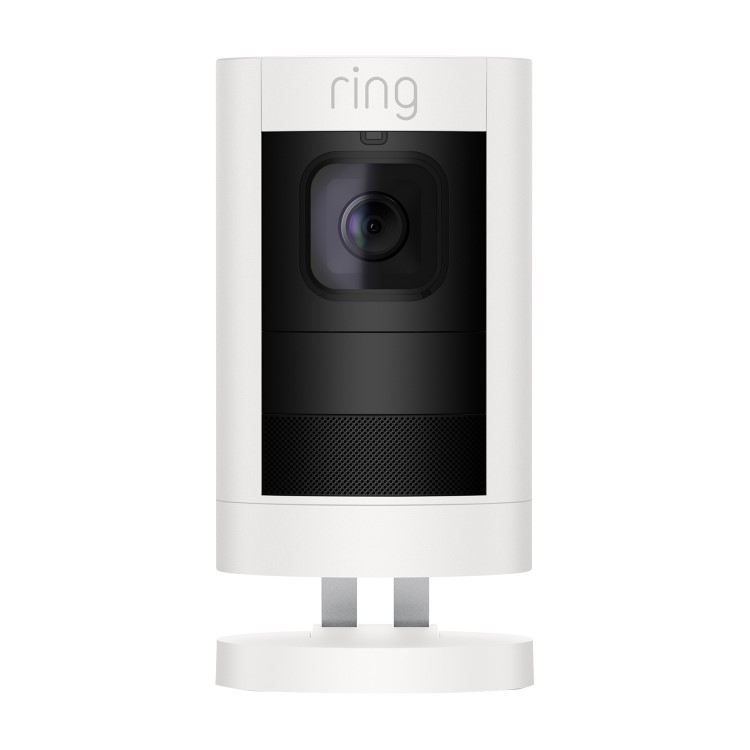 GRADE A1 - Ring Stick Up Cam 1080p HD Battery Powered - White