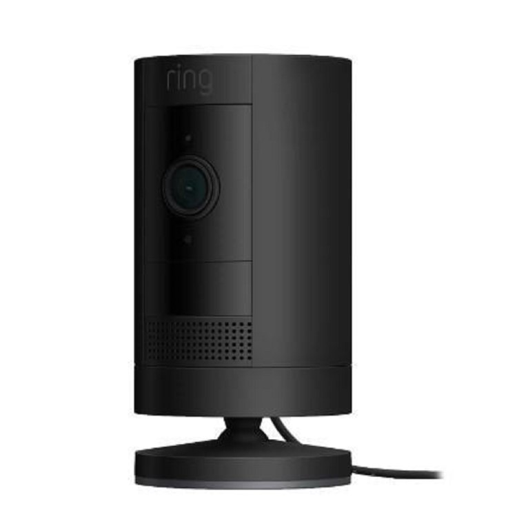Ring 1080p HD Stick Up Cam Plug-in - Black