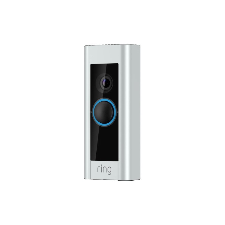 Ring Video Doorbell Pro with Plug-in Adapter - 1080p HD - Satin Nickel