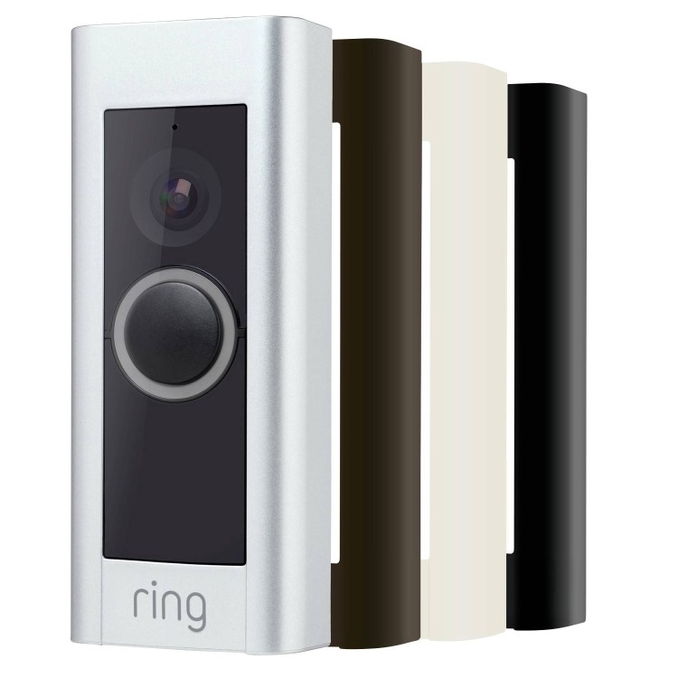 Ring Video Doorbell Pro with Plug-in Adapter - 1080p HD - Satin Nickel