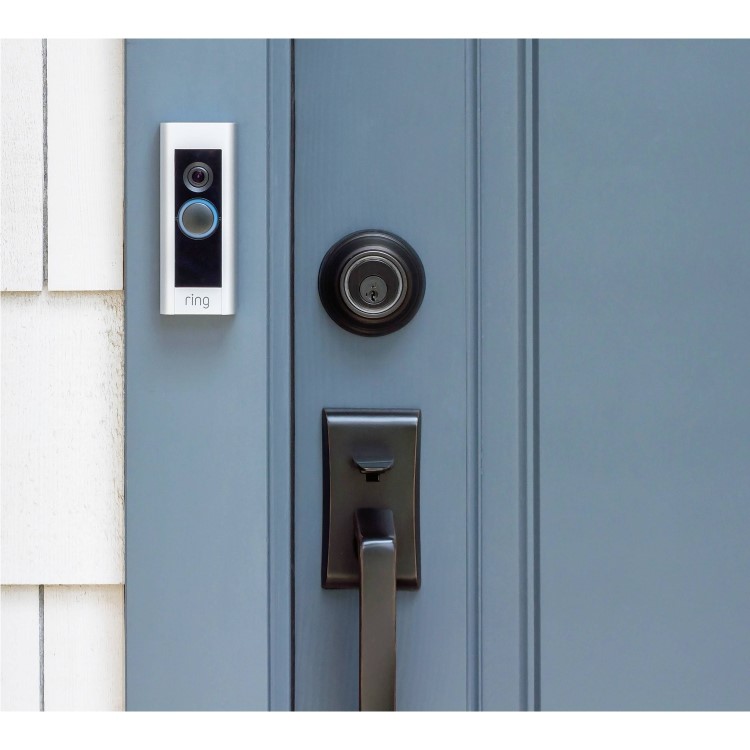Ring Video Doorbell Pro with Plug-in Adapter - 1080p HD - Satin Nickel