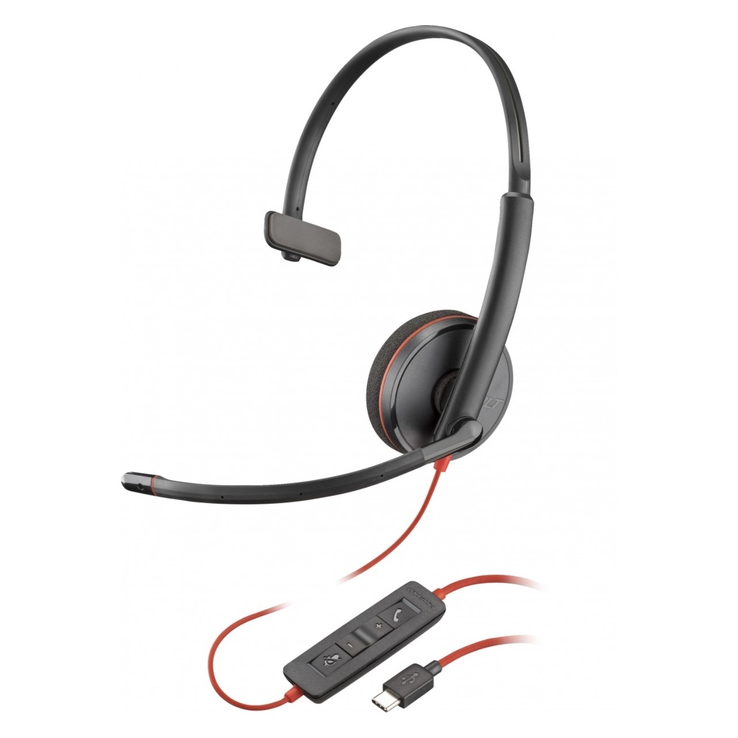 Poly Wire 3210 Wired Headset Black