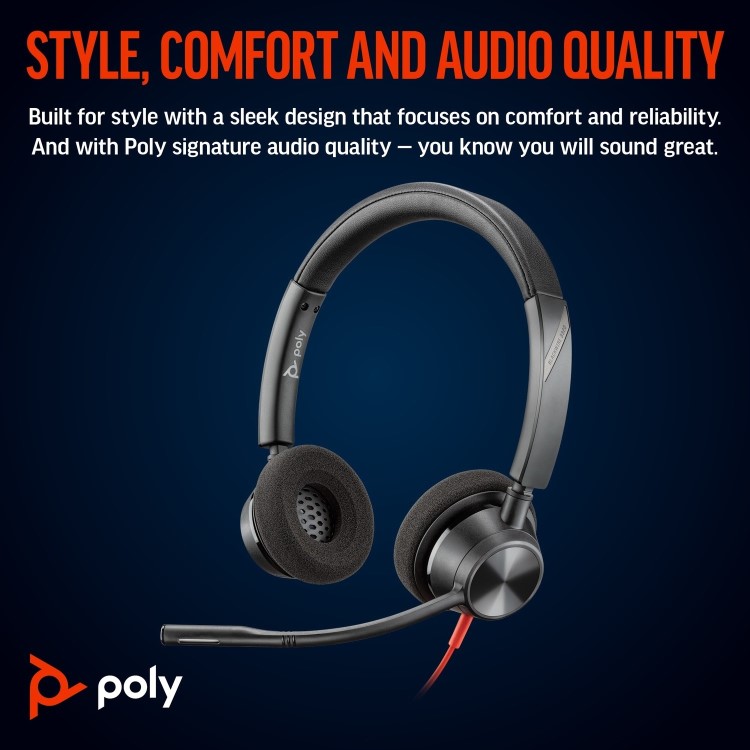 Poly Blackwire 3320 Wired Headset