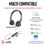 Poly Blackwire 3325 Wired Headset