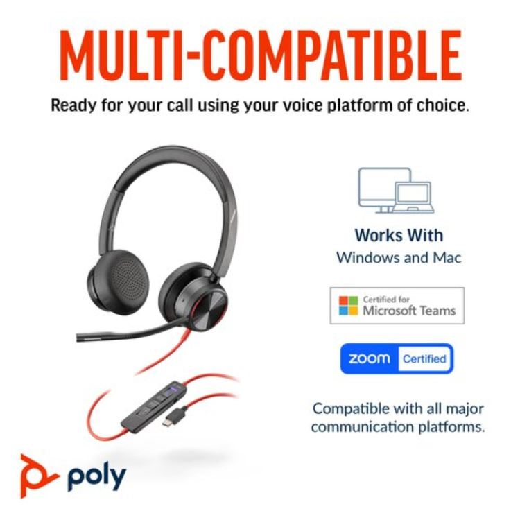 Poly Blackwire 8225 Wired Headset