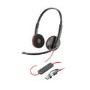 Poly Blackwire 3220 Stereo USB-C Headset +USB-C/A Adapter Bulk