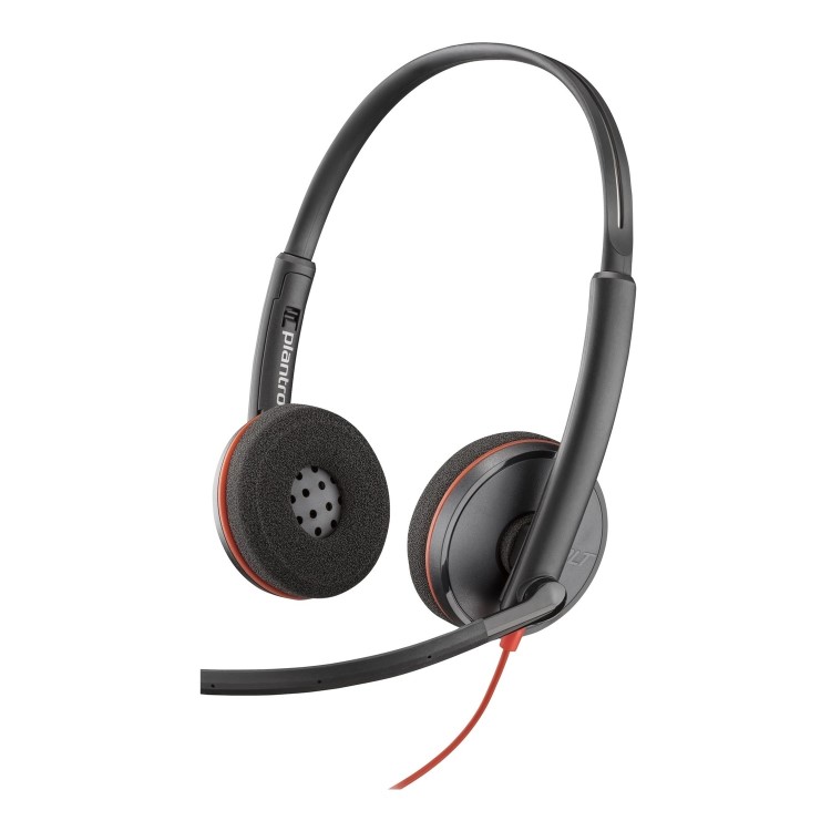 Poly Blackwire 3220 Stereo USB-C Headset +USB-C/A Adapter Bulk