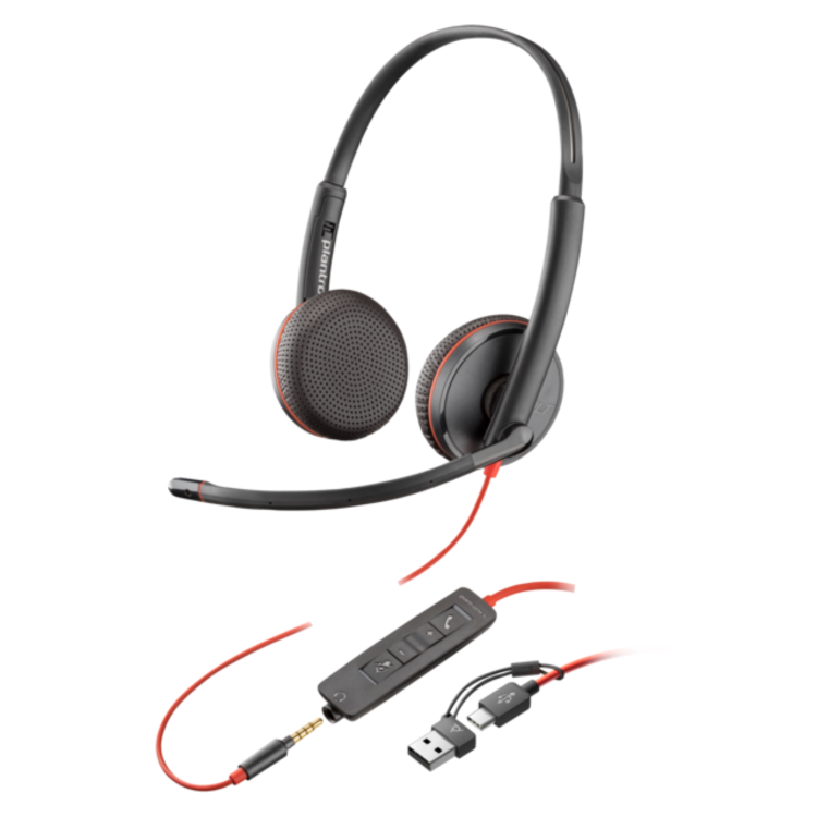 Poly Blackwire 3225 Wired Headset