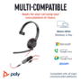Poly Blackwire 5210 Wired Headset