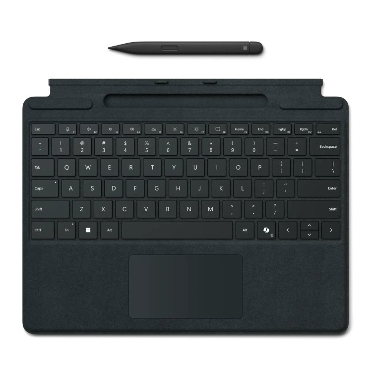 Clavier Microsoft Signature pour Surface Pro X, 8 et 9 Platine Clavier Microsoft Signature pour Surface Pro X, 8 et 9 Platine
