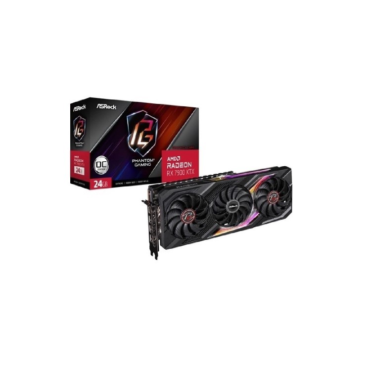 ASRock AMD Radeon RX 7900 XTX Phantom 24GB 2615MHz GDDR6 OC Graphics Card