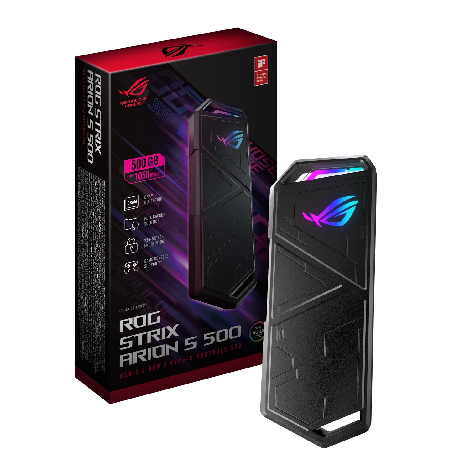 Asus Rog External Ssd Asus ROG STRIX ARION NVMe 500GB S500 External SSD - Laptops Direct