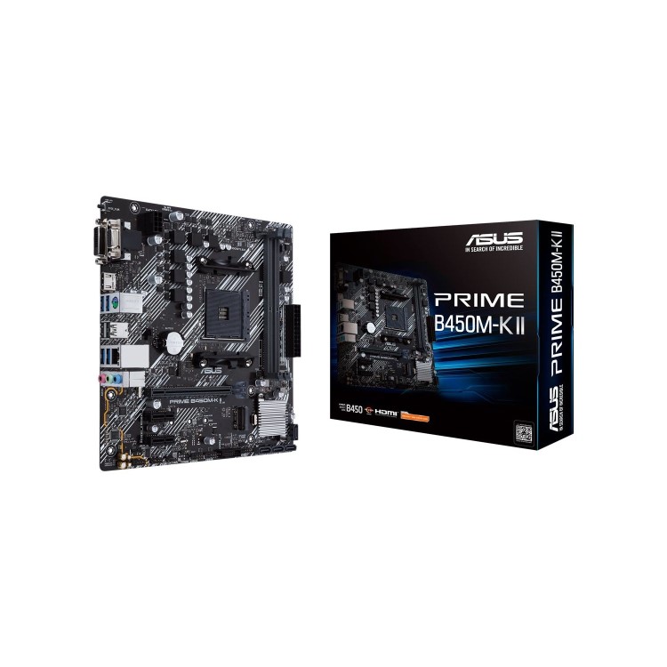 Asus AMD PRIME B450M-K II B450 Micro ATX Motherboard