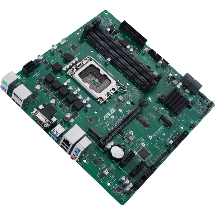 ASUS PRO B660M-C Intel B660 LGA 1700 DDR4 Micro ATX Motherboard
