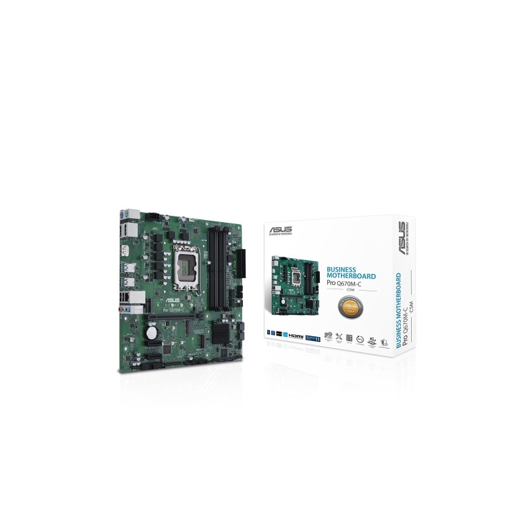 Asus PRO Q670M-C-CSM Intel Q670 1700 DDR5 Micro ATX Motherboard