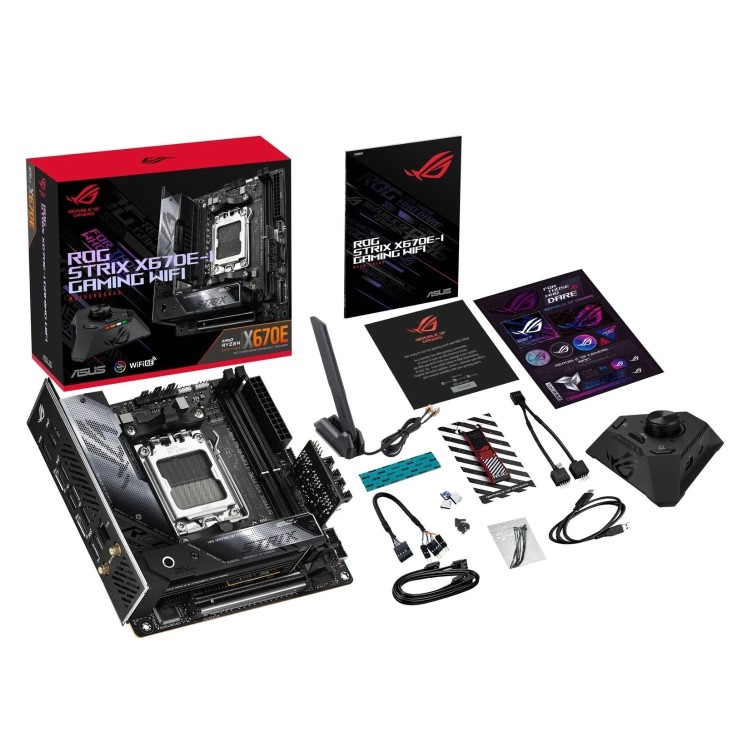 ASUS ROG STRIX X670E-I AMD X670 AM5 DDR5 with Wi-Fi Mini ITX Motherboard