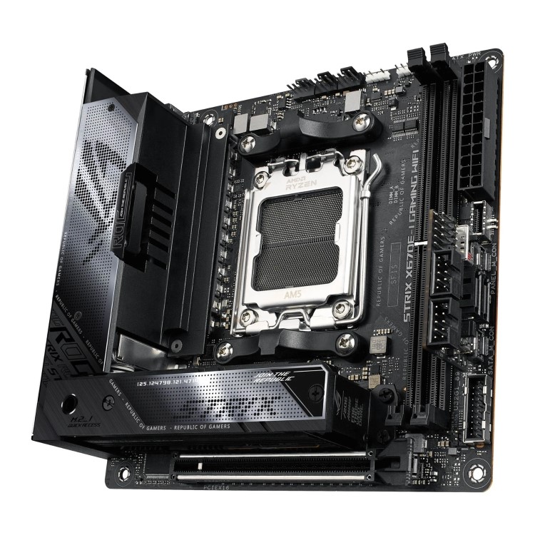 ASUS ROG STRIX X670E-I AMD X670 AM5 DDR5 with Wi-Fi Mini ITX Motherboard