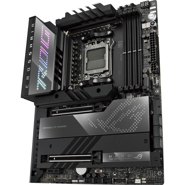 ASUS ROG CROSSHAIR X670E HERO AMD X670 AM5 DDR5 with Wi-Fi ATX Motherboard