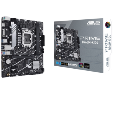 ASUS Prime B760M-K D4 Intel B760 LGA 1700 DDR4 Micro ATX Motherboard