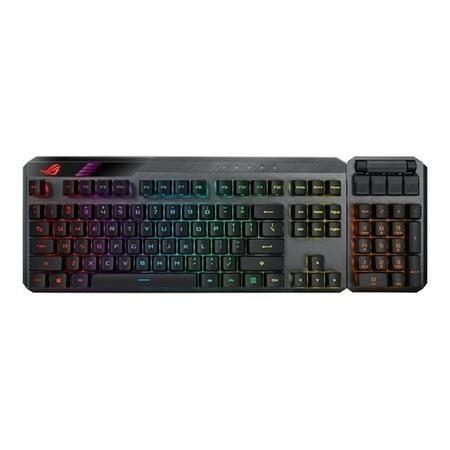 ROG Claymore II 100% / 80% TKL Wireless RGB Modular Gaming Keyboard, ROG RX Red Switches, PBT Doubleshot Keycaps