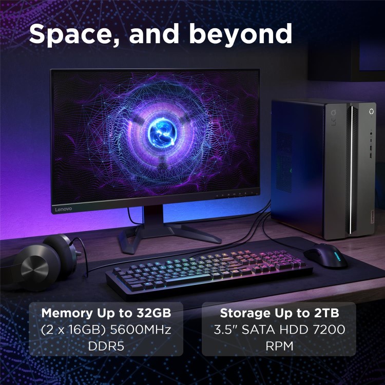 Lenovo LOQ Intel Core i5-14400F 16GB RAM 1TB SSD RTX 3050 Windows 11 Home Gaming PC