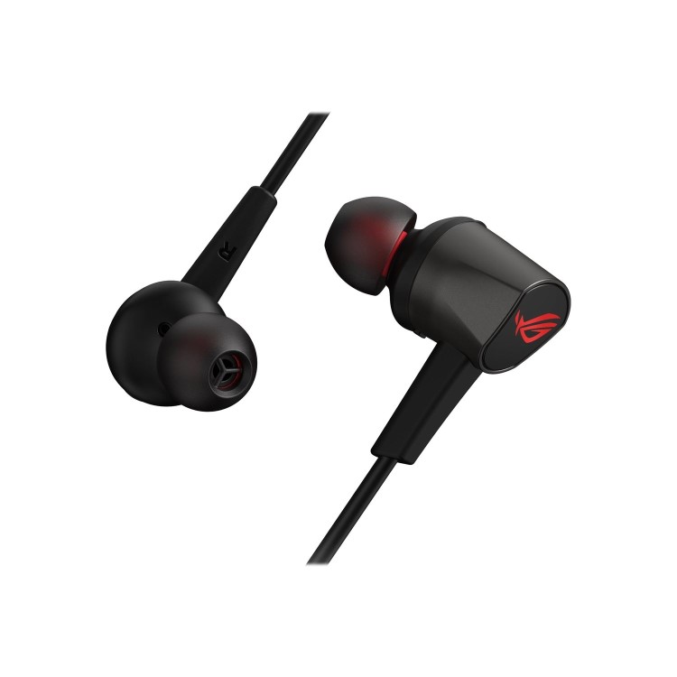 ROG Cetra II Core in-ear gaming headphones with liquid silicone rubber (LSR) drivers and a 3.5 mm connector 