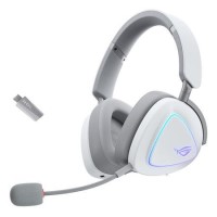 ASUS ROG Delta II Wireless Gaming Headset (50mm Titanium Drivers, ROG SpeedNova, 10mm Super-Wideband Mic, 153-HR Battery, DualFlow Audio, BT, 2.4GHz, 3.5mm, For PC, Switch, PS4, PS5, Xbox)- Black