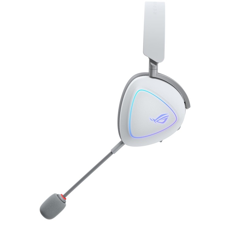 ASUS ROG Delta II Wireless Gaming Headset (50mm Titanium Drivers, ROG SpeedNova, 10mm Super-Wideband Mic, 153-HR Battery, DualFlow Audio, BT, 2.4GHz, 3.5mm, For PC, Switch, PS4, PS5, Xbox)- Black