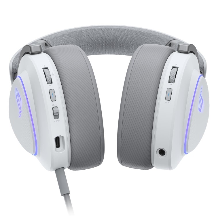 ASUS ROG Delta II Wireless Gaming Headset (50mm Titanium Drivers, ROG SpeedNova, 10mm Super-Wideband Mic, 153-HR Battery, DualFlow Audio, BT, 2.4GHz, 3.5mm, For PC, Switch, PS4, PS5, Xbox)- Black