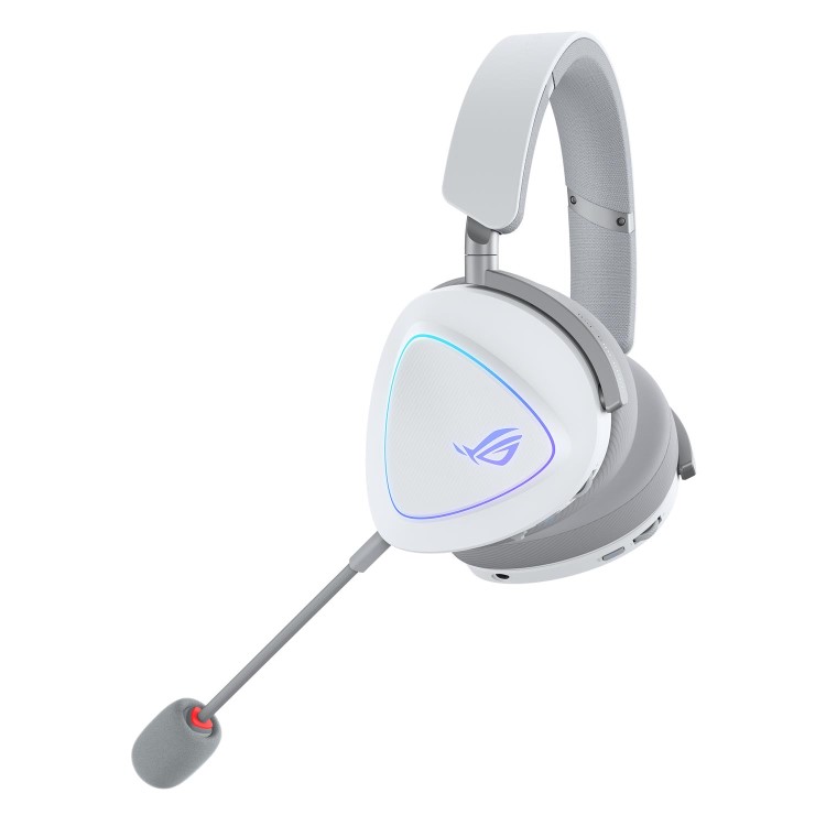 ASUS ROG Delta II Wireless Gaming Headset (50mm Titanium Drivers, ROG SpeedNova, 10mm Super-Wideband Mic, 153-HR Battery, DualFlow Audio, BT, 2.4GHz, 3.5mm, For PC, Switch, PS4, PS5, Xbox)- Black