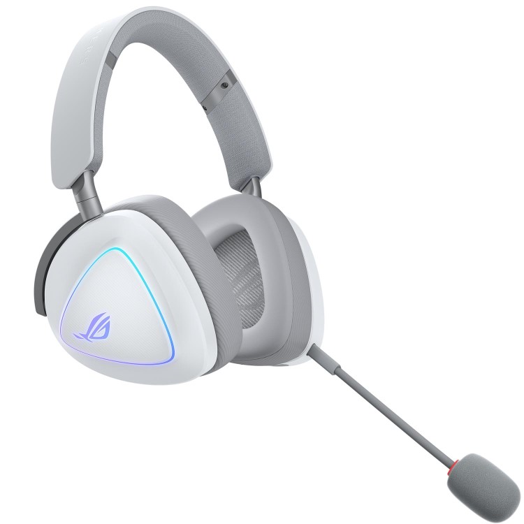 ASUS ROG Delta II Wireless Gaming Headset (50mm Titanium Drivers, ROG SpeedNova, 10mm Super-Wideband Mic, 153-HR Battery, DualFlow Audio, BT, 2.4GHz, 3.5mm, For PC, Switch, PS4, PS5, Xbox)- Black